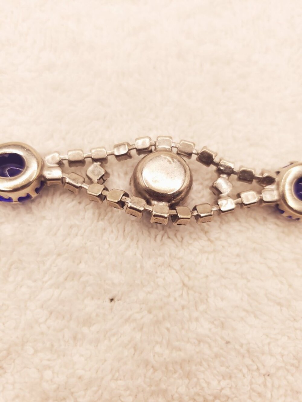 1 Blue Gem Stone Bracelet, item # B-1506 ,.  wt. 23 grams - Picture 7 of 13